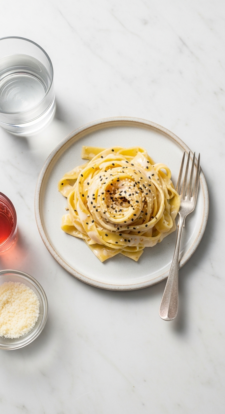 "Everything Bagel" Cream Cheese Pasta