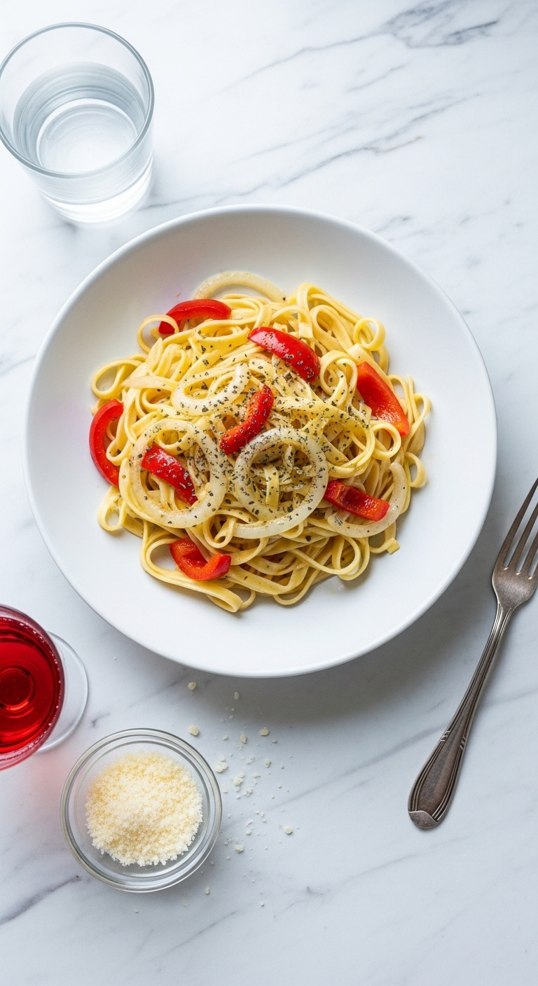 Bell Pepper & Onion Pasta