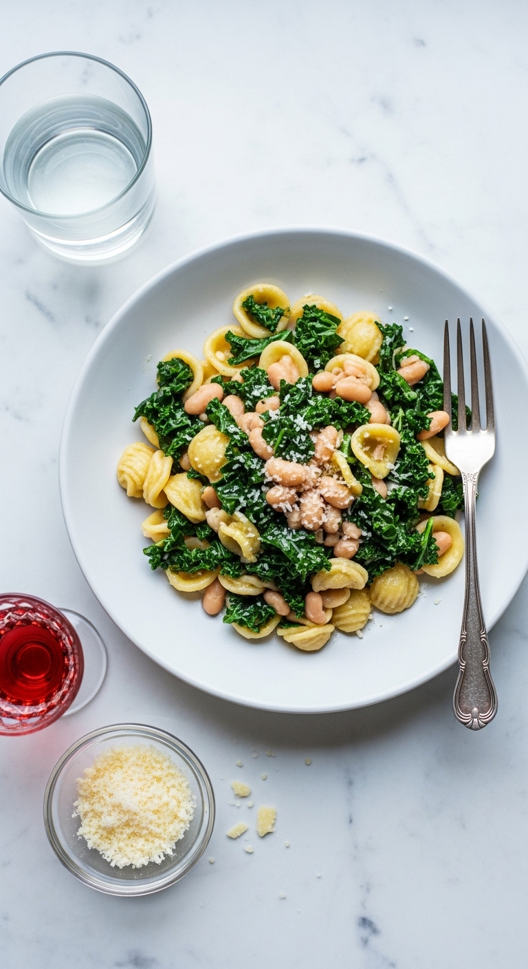 Kale & White Bean Pasta