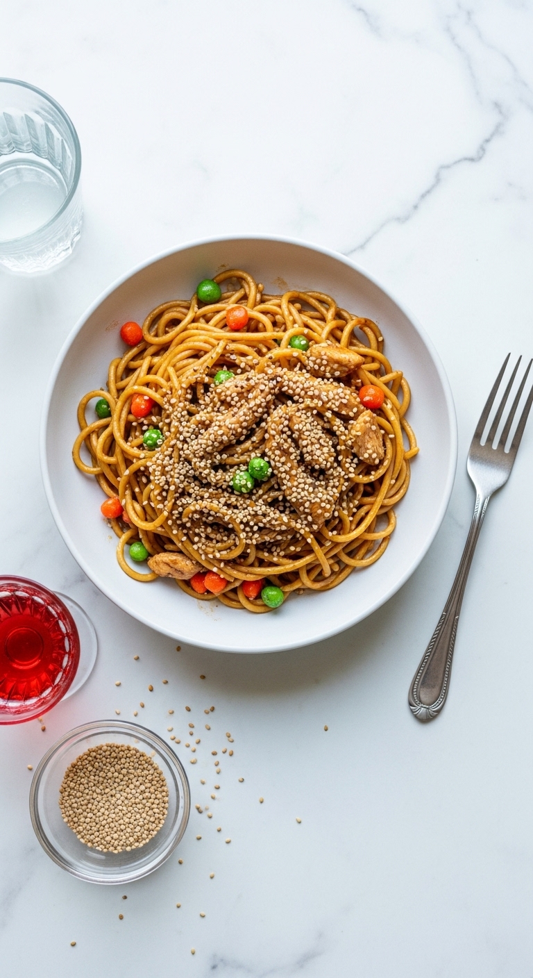 Teriyaki Noodle Skillet (Pre-cooked chicken)