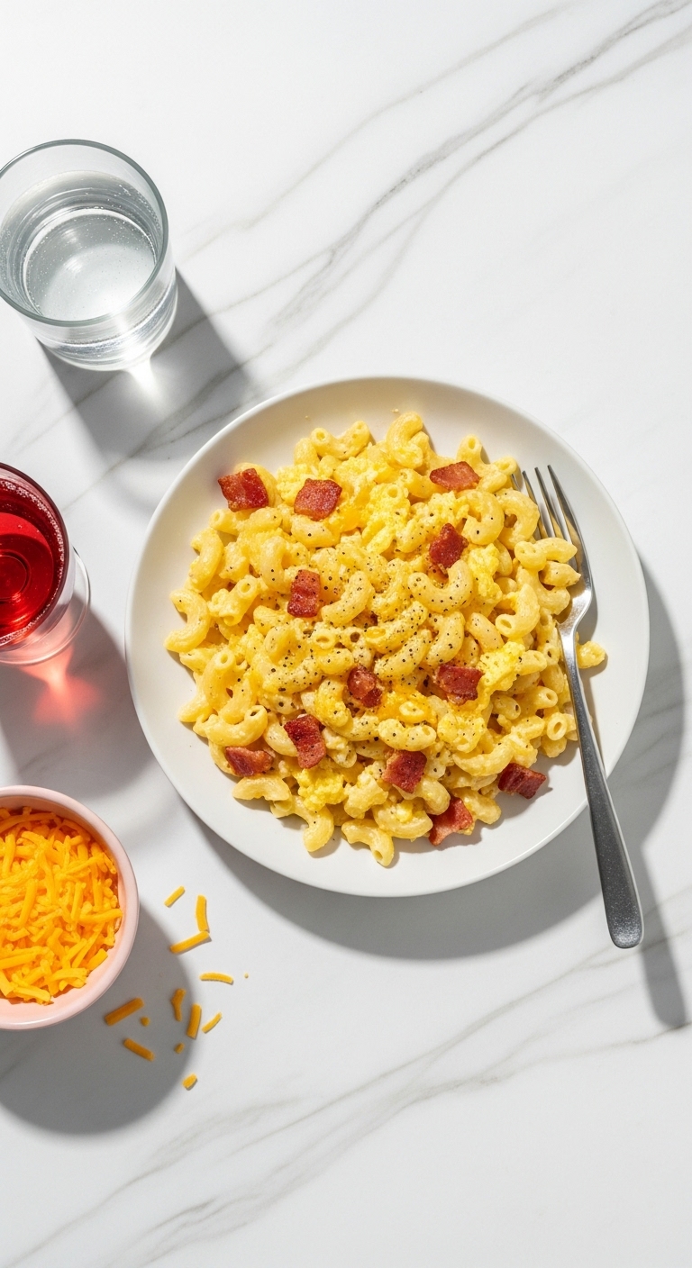 "Breakfast for Dinner" Pasta