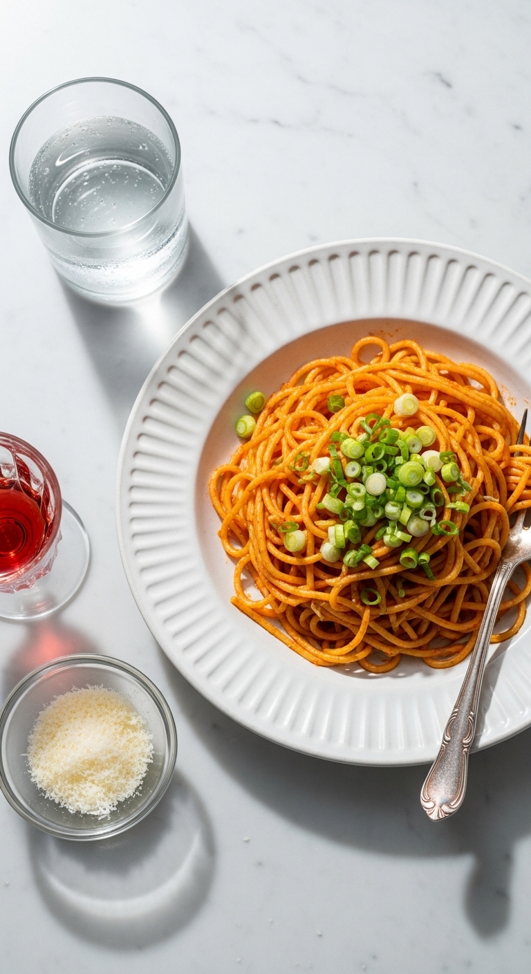Spicy Korean Gochujang Noodles